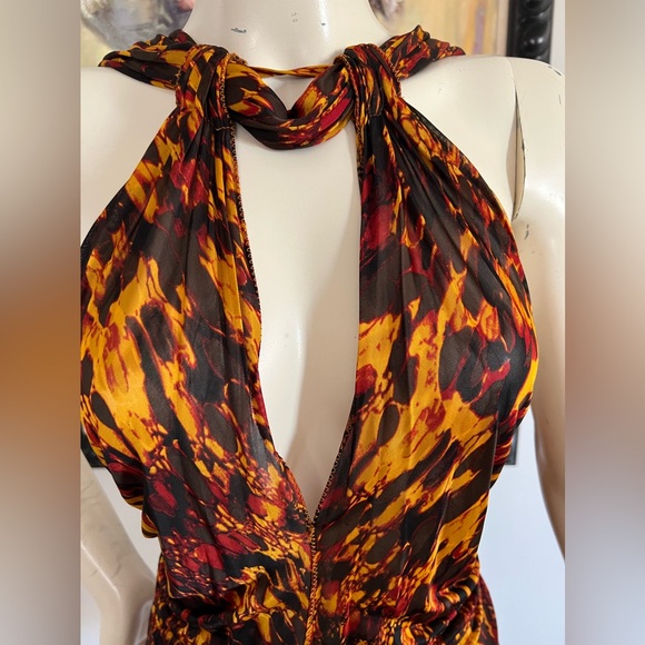 Jean Paul Gaultier S/S 2005 Tortoiseshell Print Halter Mini Dress – Runway Piece - Picture 11 of 17